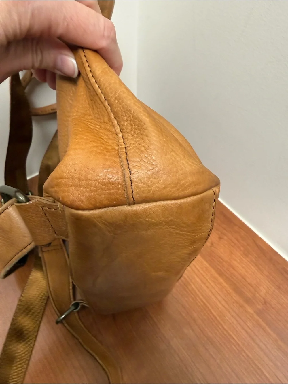 American Leather Co. Cleveland Midsized Backpack Brown Tan Leather